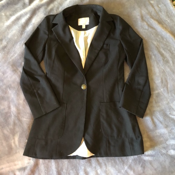Dynamite Jackets Coats Black Fit And Flare Blazer Poshmark